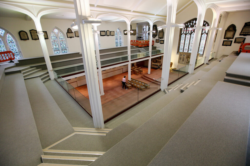 Replacing Commercial flooring in a church building